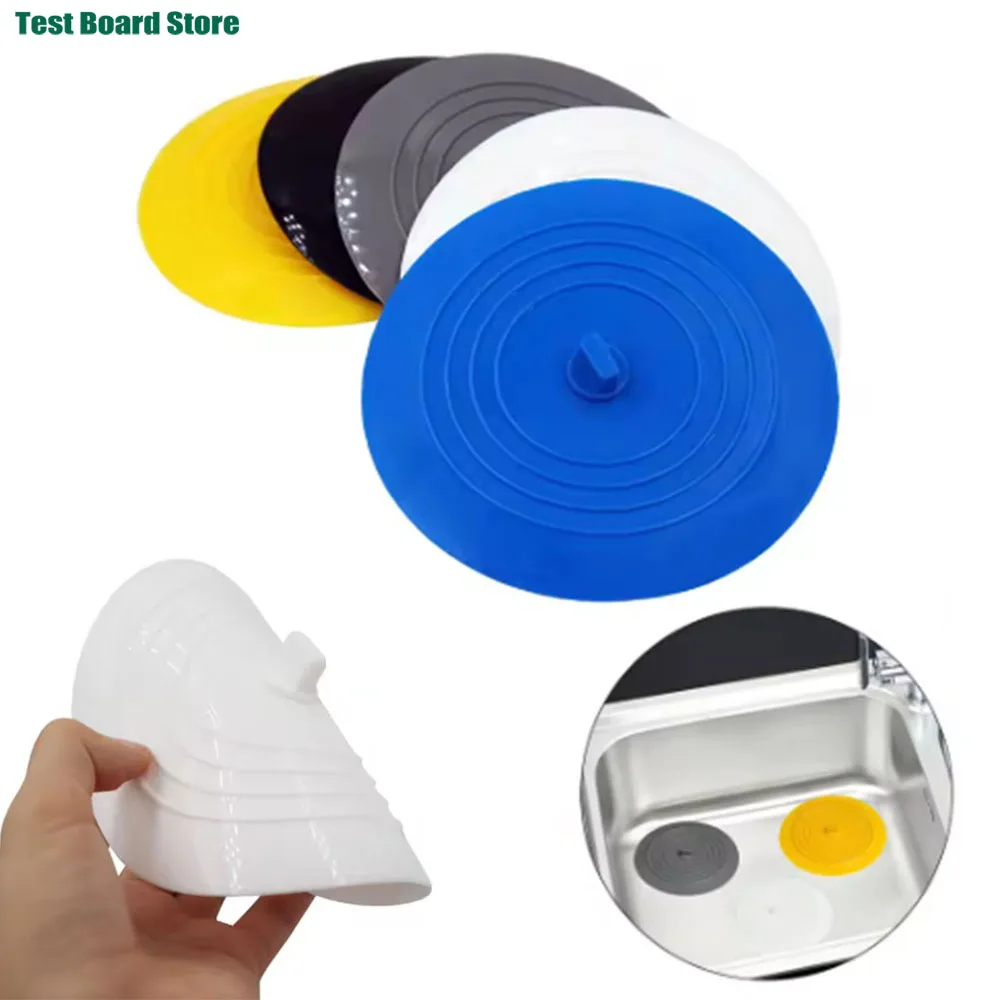 15cm Large Silicone Bathtub Stopper Leakage-proof Drain Cover Kitchen Sink Hair Stopper Tub Flat Plug Stopper Bathroom Accessori