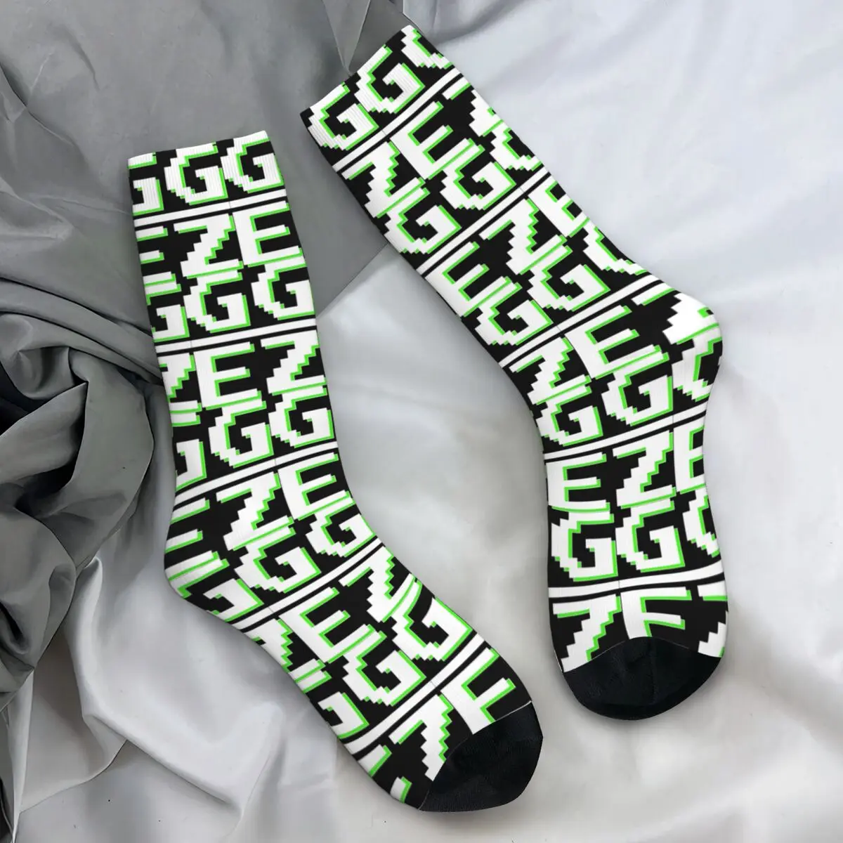 

Game GG EZ Stockings Unisex Men League Battle Game Legends Socks Medium Soft Gothic Socks Winter Climbing Anti Skid Graphic Sock