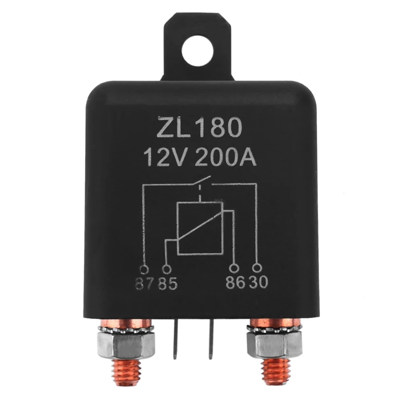 12V 200A Relay Car Truck Engine Automobile Boat Car Starter Heavy Duty Split Charging ZL180[2 Set]