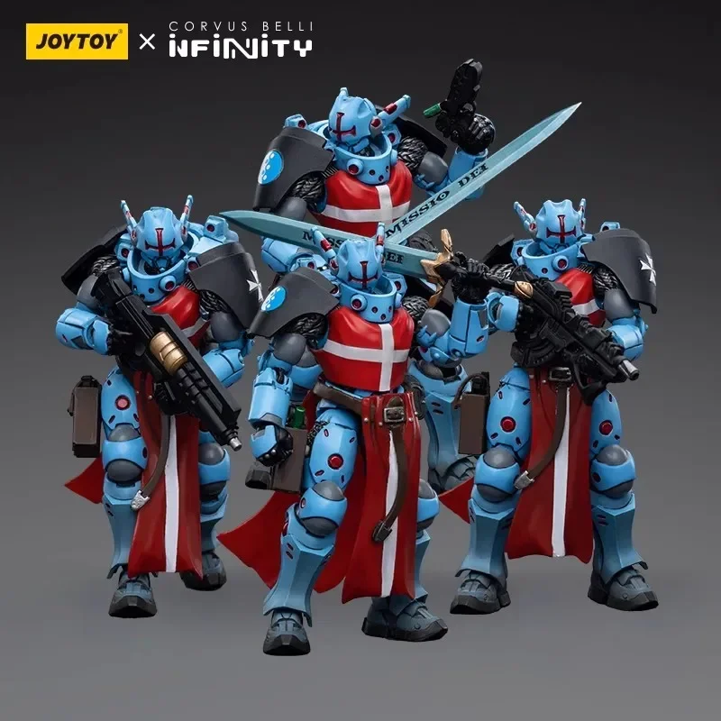 JOYTOY & INFINITY Action Figure PanOceania อัศวิน Hospitallers 4 pcs 1:18 ตัวเลขเกม Mecha ของเล่นคอลเลกชันเครื่องประดับ