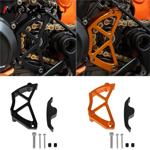 Imagen 2 del producto Para KTM 790 890 Adventure S R 790 Duke 890 Duke 2019-2025 protector de cadena de piñón delantero de motocicleta accesorios de escudo protector