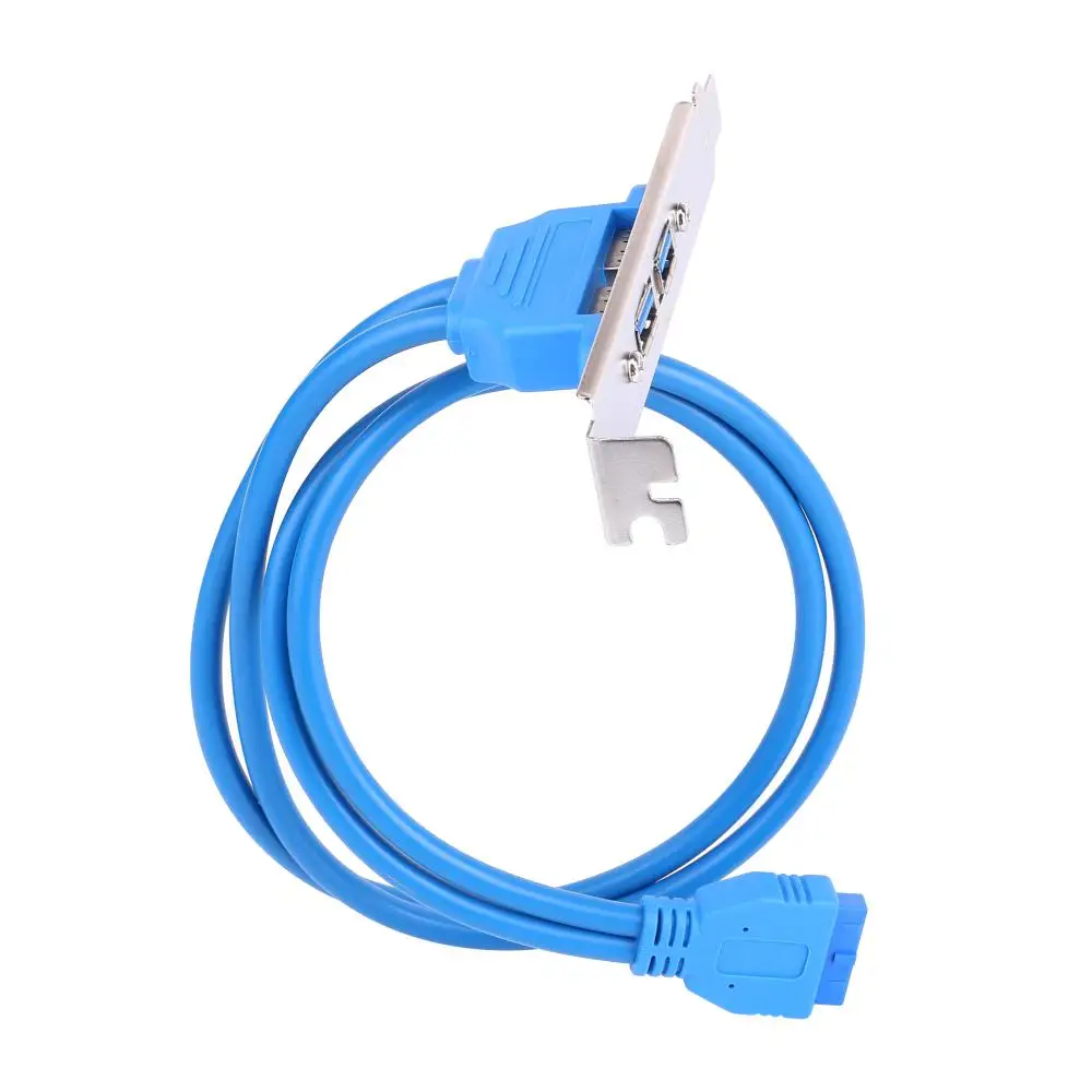 Baffle Connecting Line New Oxidation Resistance Double Usb3.0 5gbps High-speed 20pin Usb3.0 20p-2af Baffle Line Baffle Cable