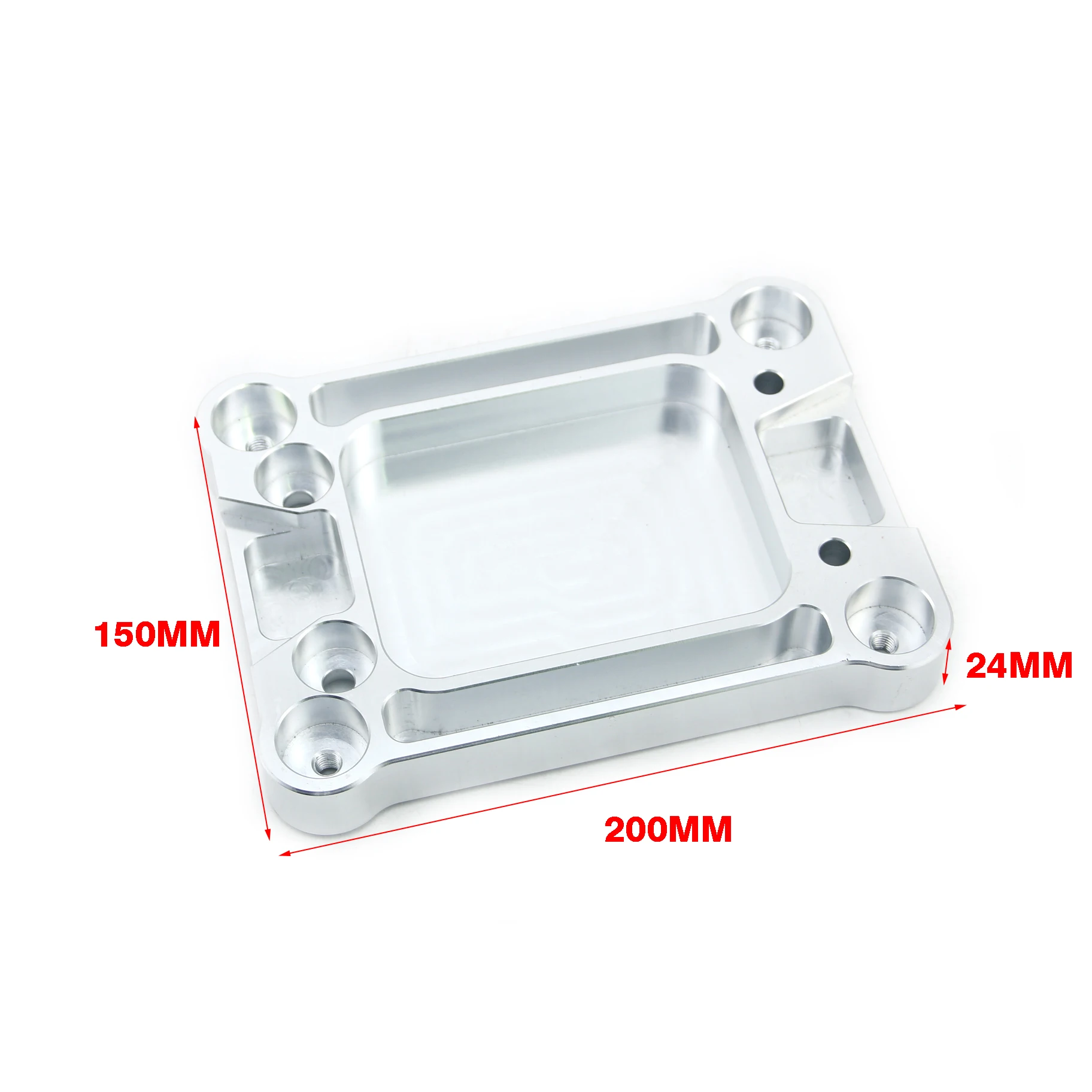 Motor Billet Shifter Base Plate Aluminum Silver For Civic Integra RSX / K20 K24 K-Series engine EG EK DC2 EF