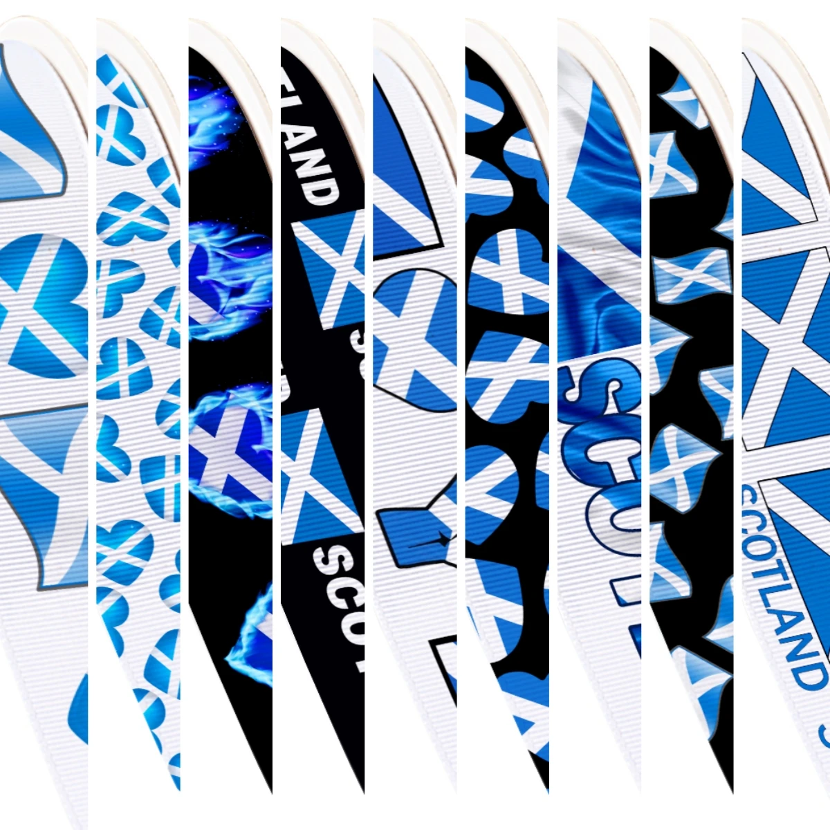 Scotland Flag Pattern Grosgrain Ribbon Satin Ribbon for Cheer Bows Girl Hair Bows Cartoon DIY Craft Supplies Badge
