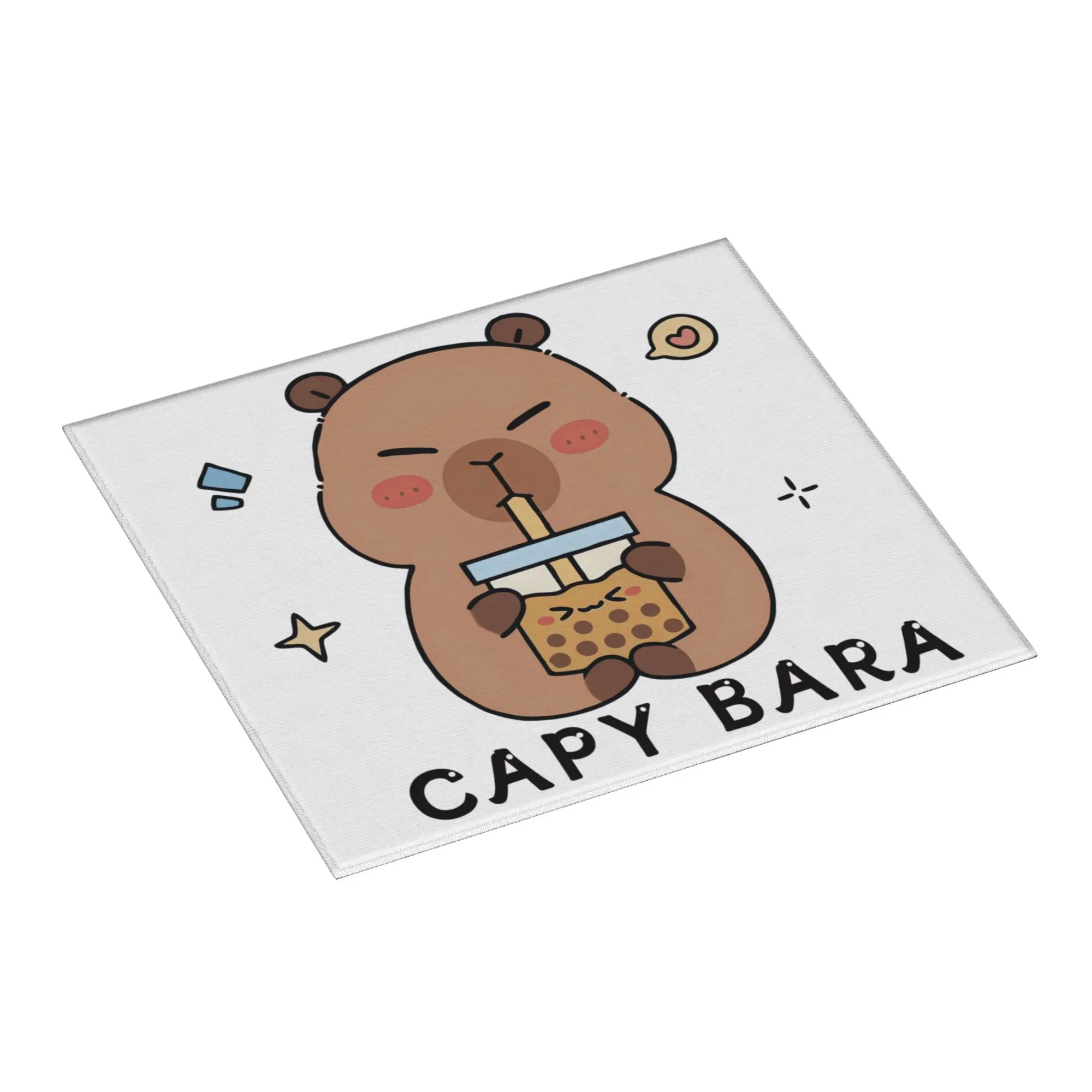 Drying Mat For Kitchen Cartoon Animal Pets Capybara Water Absorbent Waterproof Reusable  On Slip Kitchen Counter Protector Mat