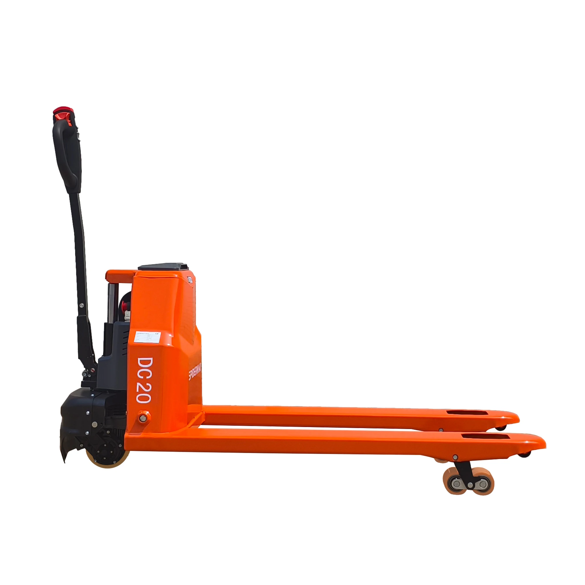 รถยกพาเลทไฟฟ้าแบตเตอรี่ลิเธียม รับน้ำหนัก 4400 ปอนด์ ความยาวงา 48 นิ้ว x 27 นิ้ว ใช้ในคลังสินค้าภายในอาคารและการขนย้าย