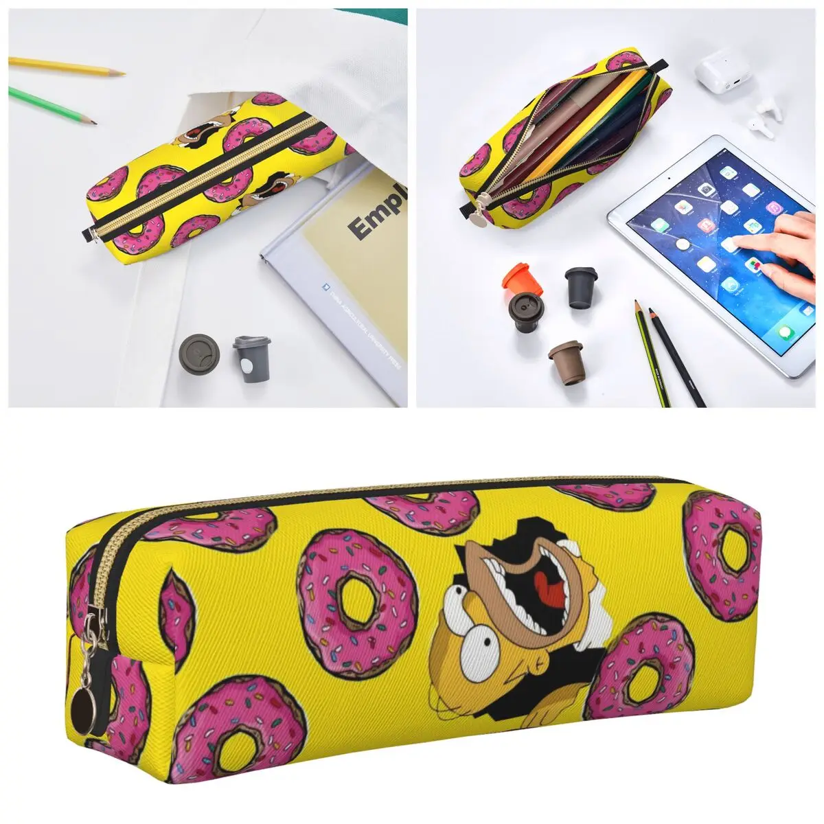 

Cartoon The S-Simpsons Pencil Case Pencilcases Pen for Student Big Capacity Bags School Supplies Cosmetic Stationery