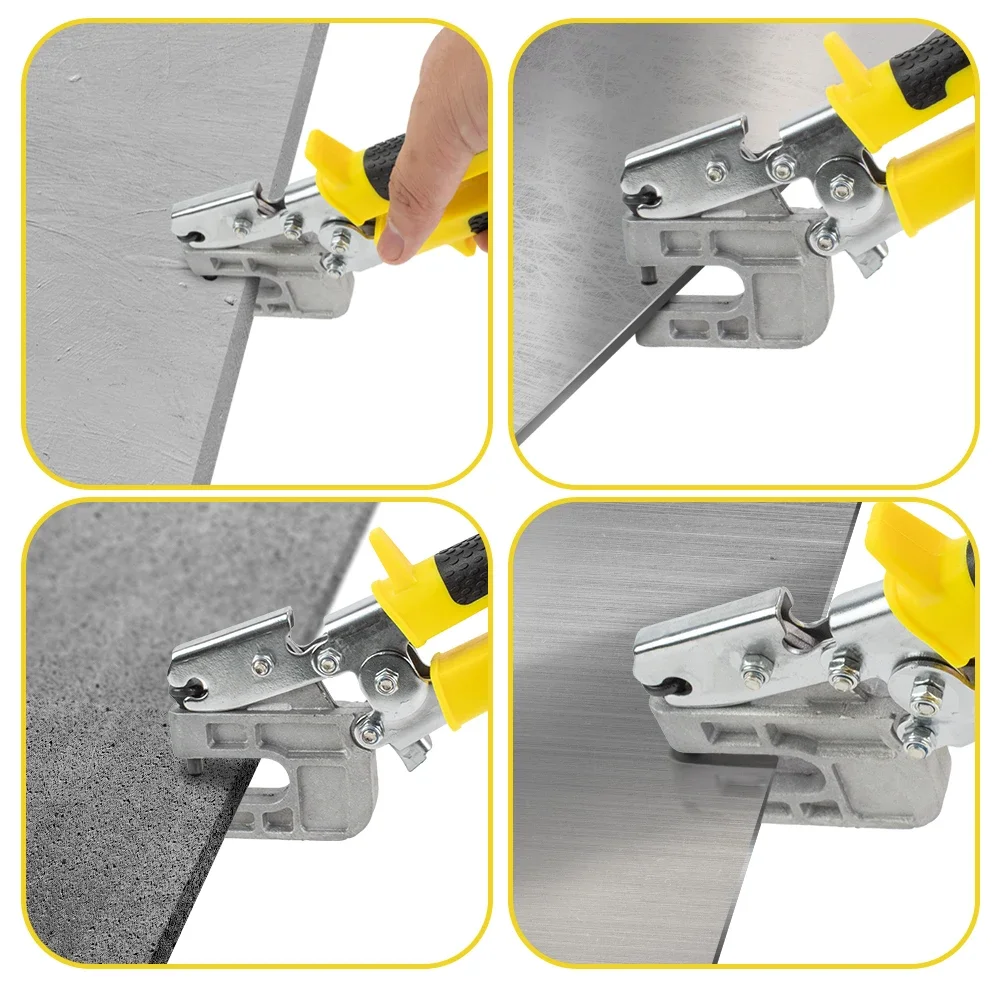 Aluminum Alloy Handle Stud Crimper Double Handed Ceiling Punching Pliers Plaster Drywall Tool for Fastening Metal Studs & Keels