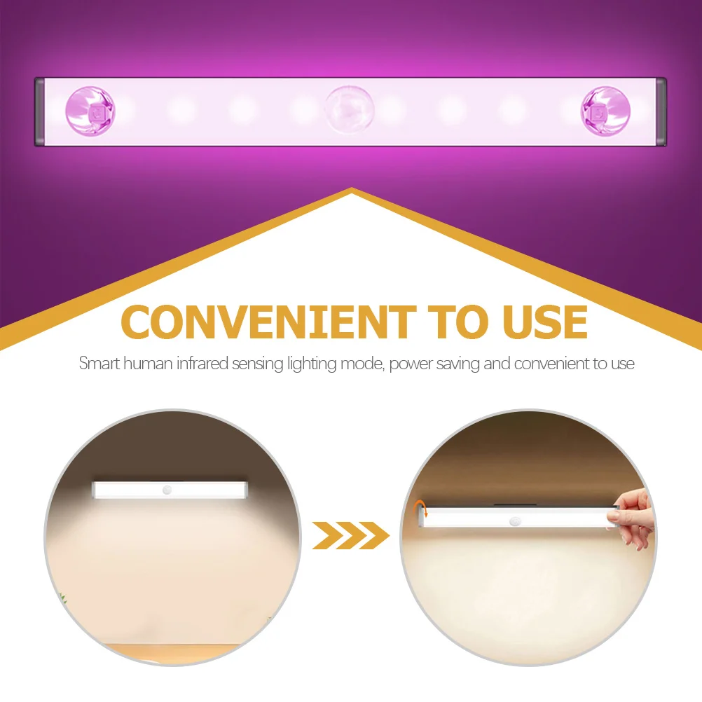 

Sensor Night 15Cm Rechargeable Led Induction Lamp Bathroom Light For Bedroom Bathroom Closet Wall Mount Home Lighting