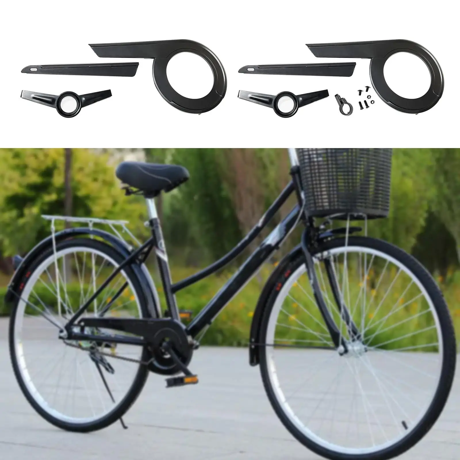 

Bike Chain Guard Chain Cover 40-42T Lightweight Outdoor Cycling for Biking Crankset Guard Universal Protect Cover Spare Parts