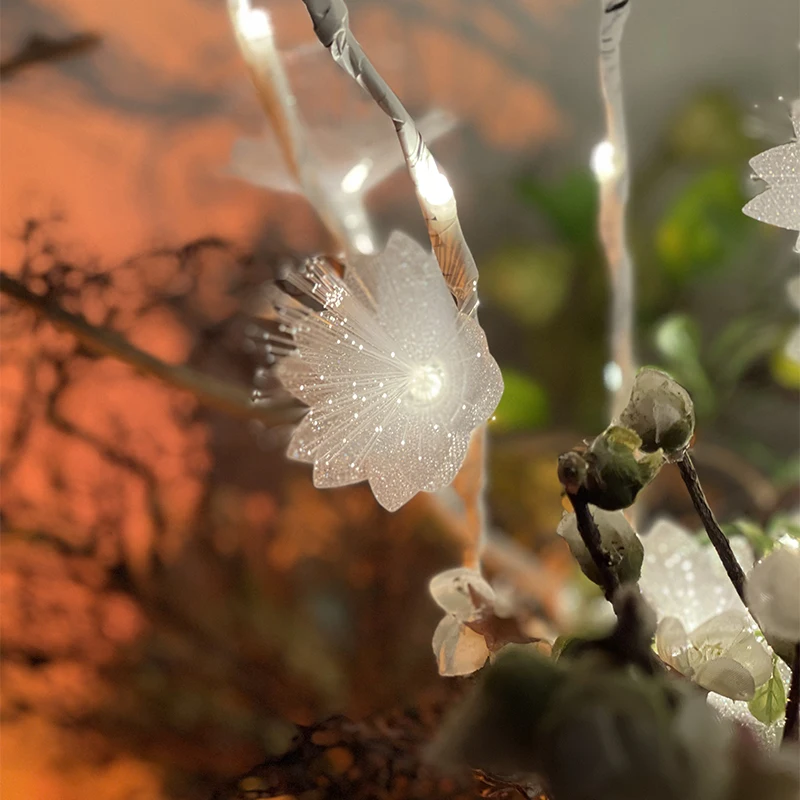 LEDツリーブランチフラワーライト,ロマンチックな雰囲気,部屋の装飾,新鮮な花,スターライト,バレンタインデー,新しい