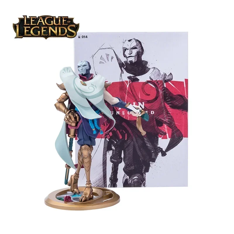 Stock Original League of Legends Khada Jhin The Virtuoso Anime Figures Toys Collectibles PVC 26CM Action Model Ornament Gifts