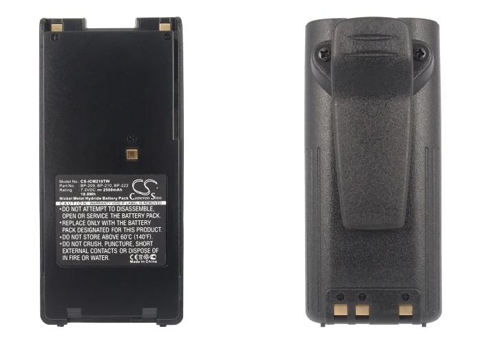 Two Way Radio Battery For Icom BP-209 BP-209N BP-210 BP-210N BP-222 BP-222N IC-A6 IC-A6E IC-A24 IC-A24E IC-F30FS IC-F30GT