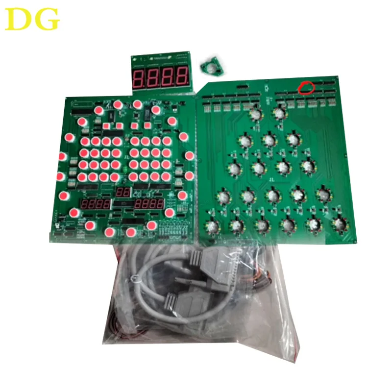 Motherboard with Cables of Coin Operated Games for 6 Balls Pinball Games Machine Arcade Games Machines SOCCER SANTIAGO ACUMULADO