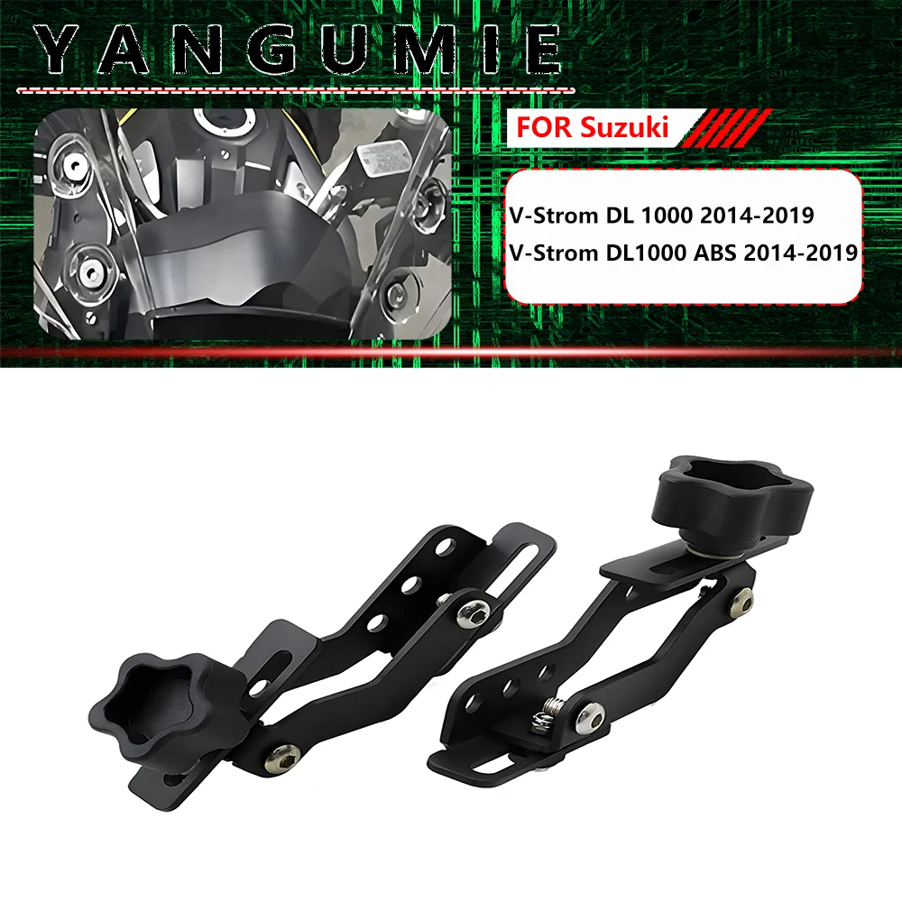 Rustproof Aluminum Alloy Mount Holder for Suzuki V-Strom 1000 2014-2019, Motorcycle Tuning Sturdy Bracket Parts
