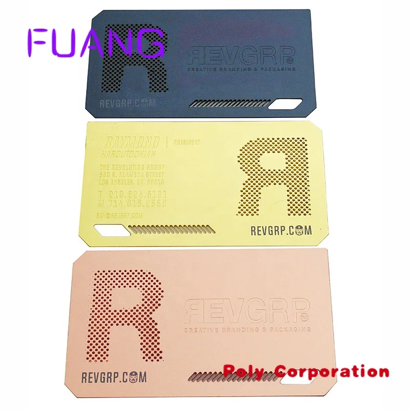 

Custom Custom Printing Rose Gold Laser Cutting Engraved Name Logo Luxury Stainless Steel VIP Credit Visit Metal Business Card