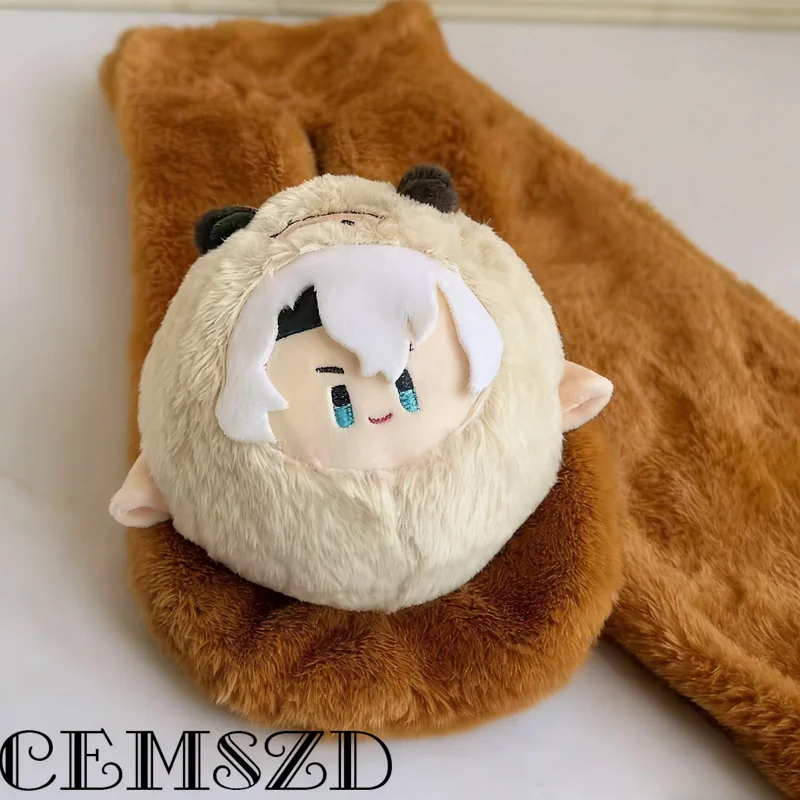 Mydei Phainon وشاح طبعة محدودة 100 قطعة هونكاي ستار السكك الحديدية Khaslana 95 سنتيمتر غامض الأرنب الفراء الدافئة تأثيري وشاح أنيمي الكرتون الدعامة #3