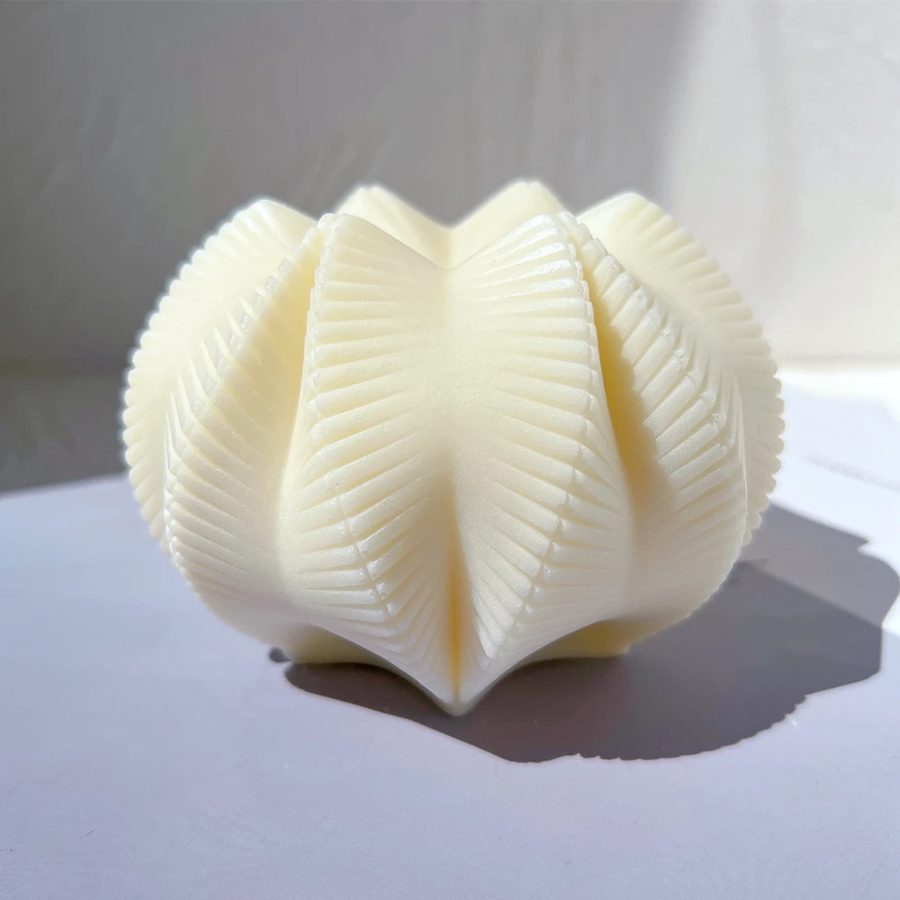 Wave Twirl Silicone MouldRibbed Swirl Candle Mold Abstract Art Decorative Wavy Stripe Soy Wax Molds