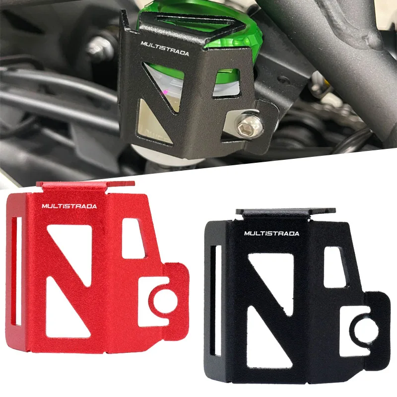 

For Ducati Multistrada MTS 950 1100 1200 1200S Motorcycle CNC Rear Brake Fluid Reservoir Guard Cover Protector Oil Cup Guard