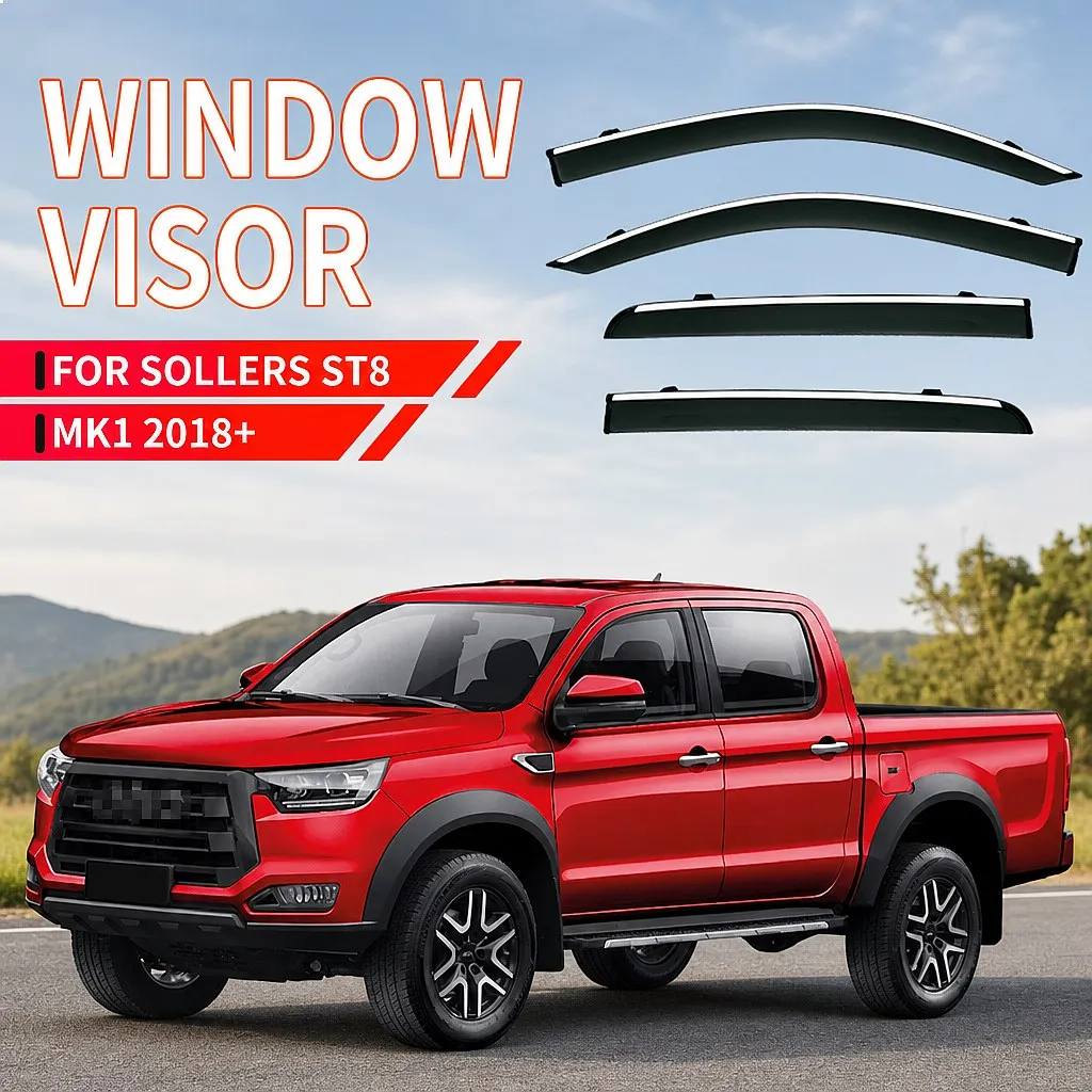 

4Pcs For Sollers ST8 2018+ Car Window Visor Rain Sun Shade Side Windshield Awning Auto Accessories