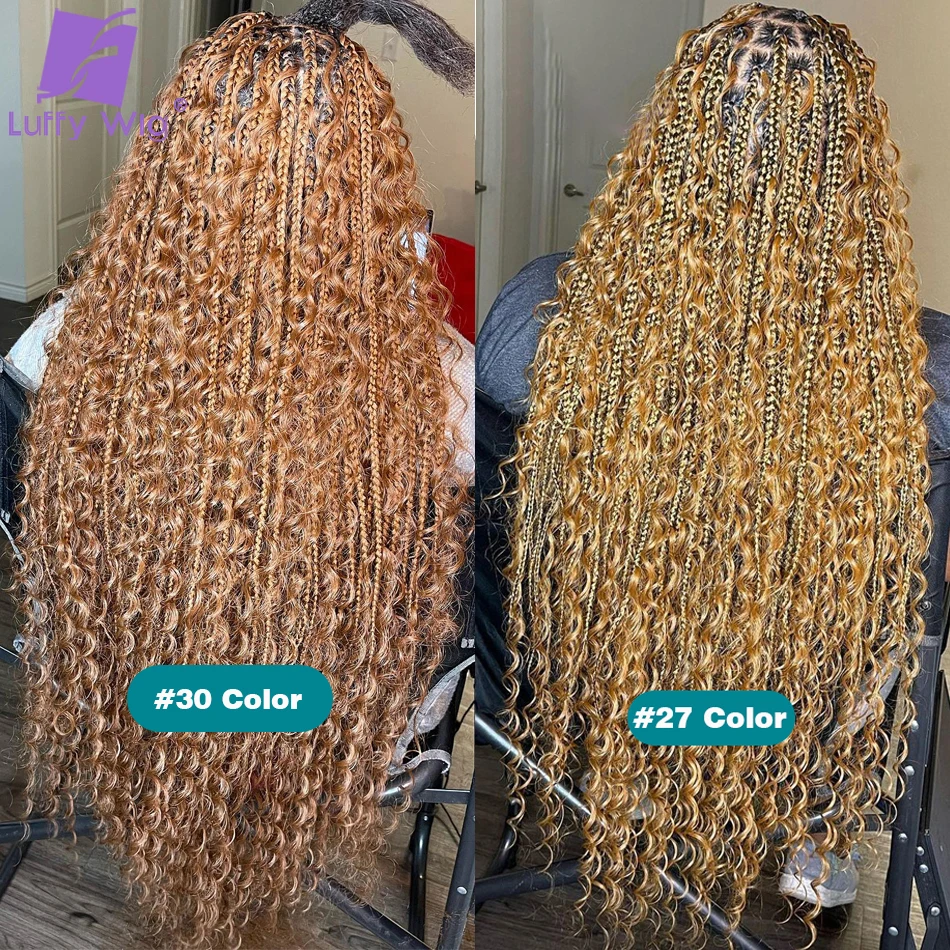 Cabelo humano em massa para trançar, cor mista, duplo desenhado, onda profunda completa, extensões de cabelo para trançar, 30 cores, 27 cores, 4