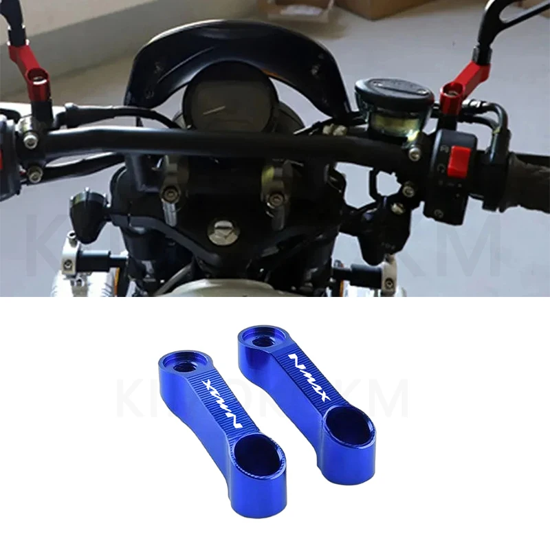 Para YAMAHA NMAX 125 155 NMAX125 NMAX155 NMAX 125 NMAX 155 espejos retrovisores de motocicleta extensión elevador extender accesorios adaptadores