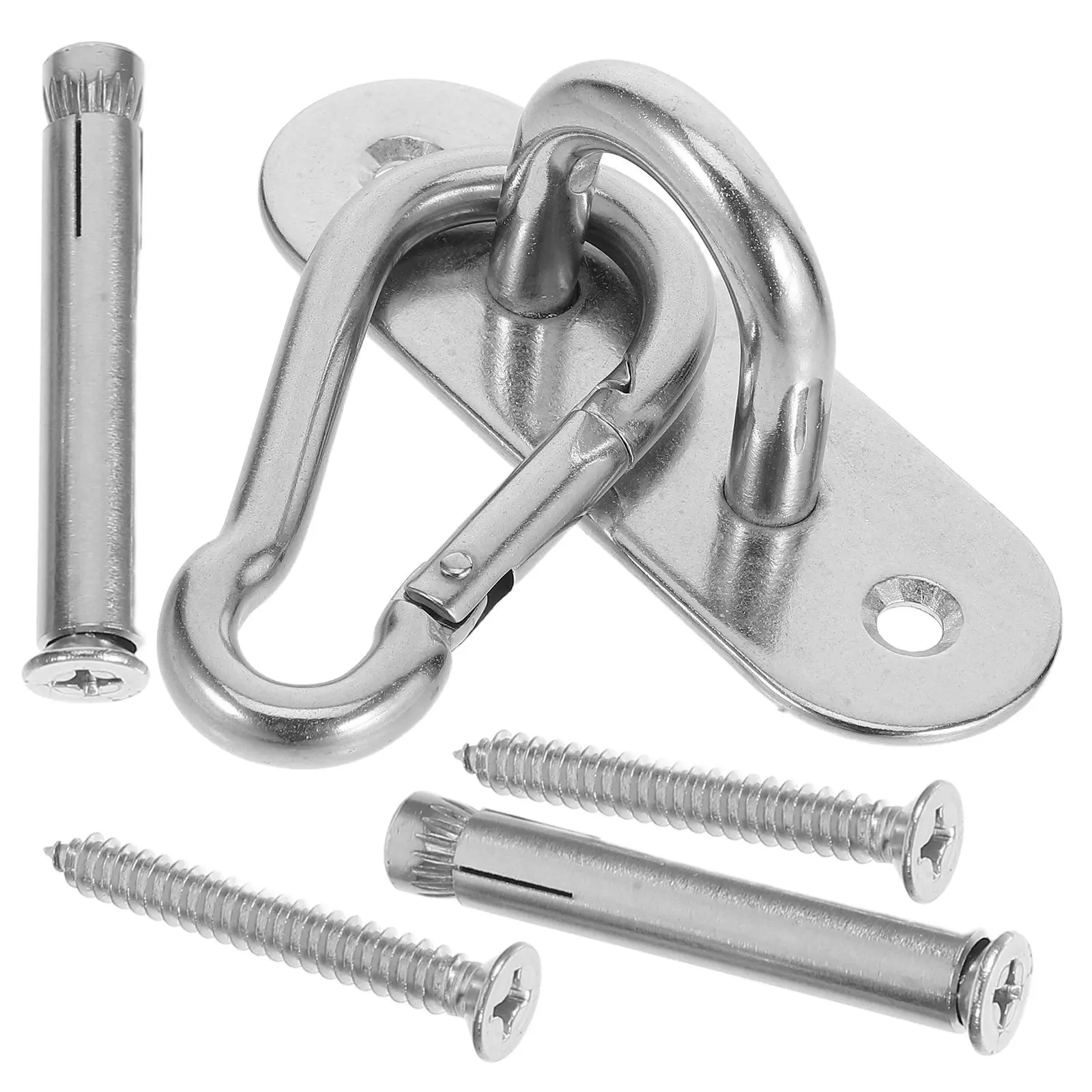 

Heavy Duty Welded Steel Wall Mount Ceiling Anchor for Gymnastic Rings Suspension Trainers Yoga Swings Resistance Bands Battle