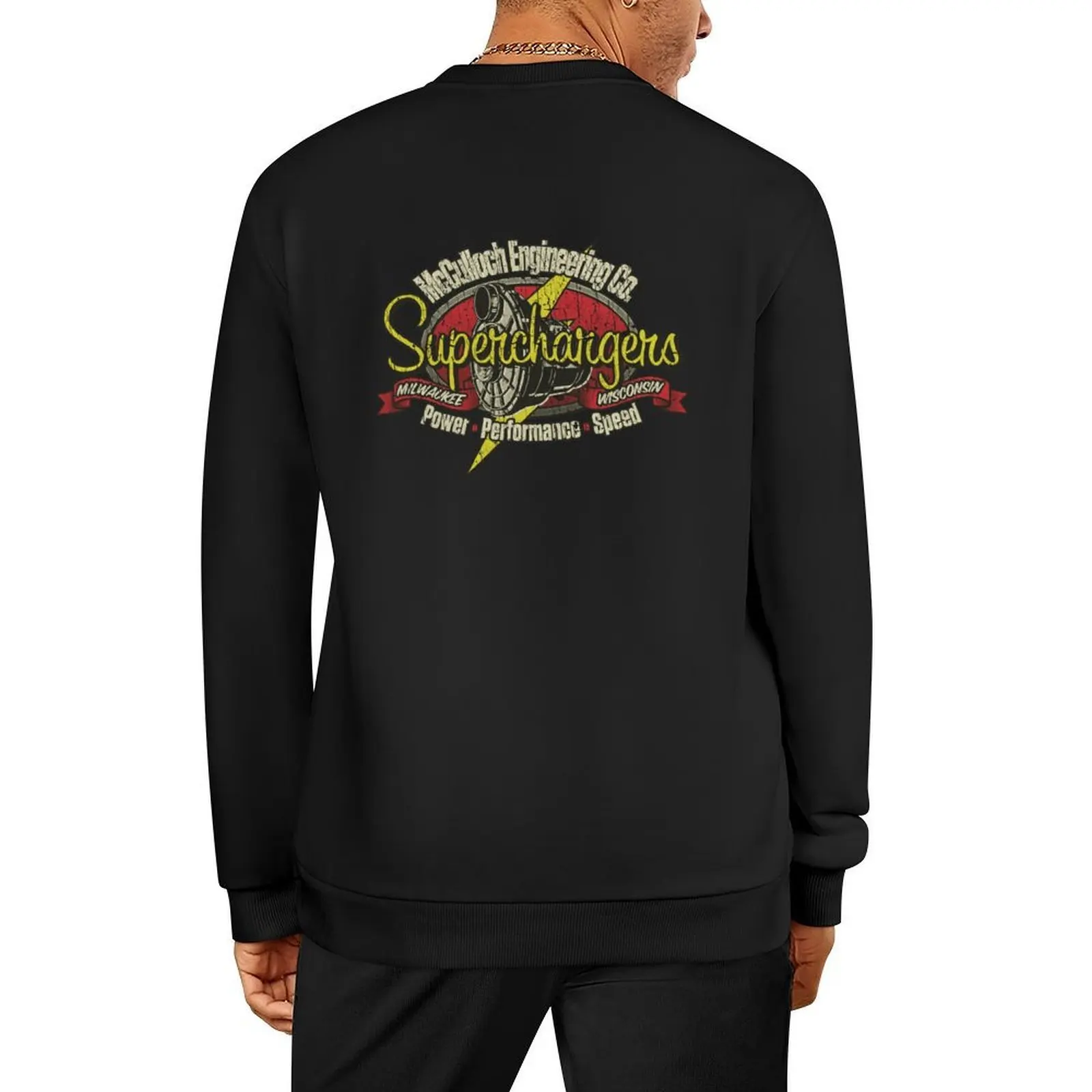 

McCulloch Engineering Superchargers 1937 Pullover men's coat japanese style korean autumn clothes men's sweat-shirt sweatshirts