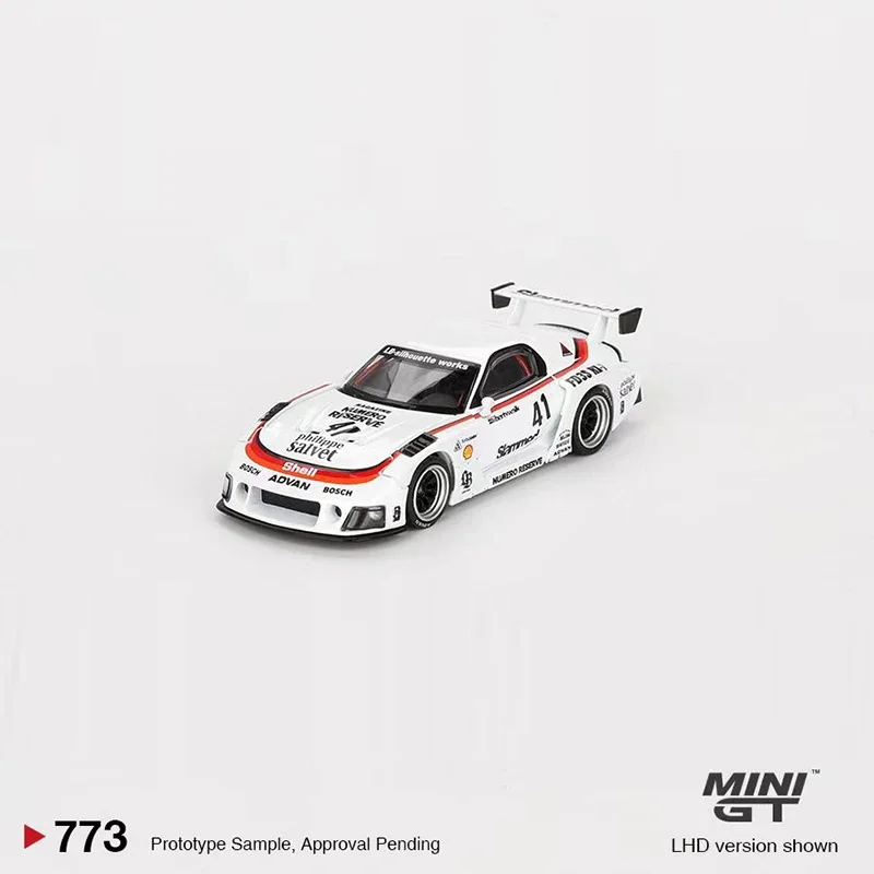 Minigt 1:64 modèle voiture RX-7 LB-Super Silhouette #41 Numero Resplugin alliage moulé sous pression véhicule #773