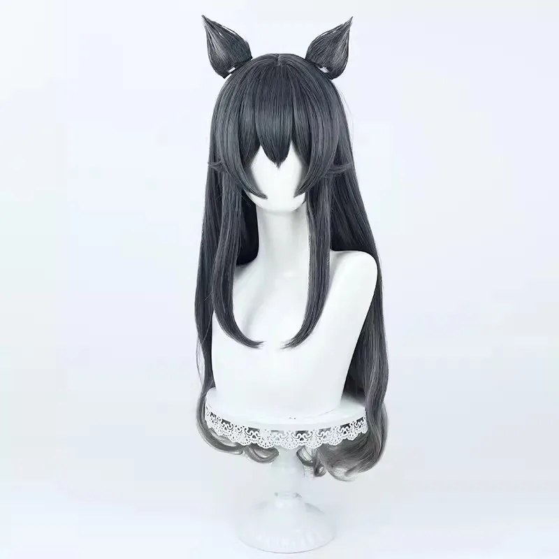 Anime Arknights Texas the Silent Cos Cosplay Wig Halloween Carnival Party Props Synthetic Hair Heat Resistant Fiber + Wig Cap