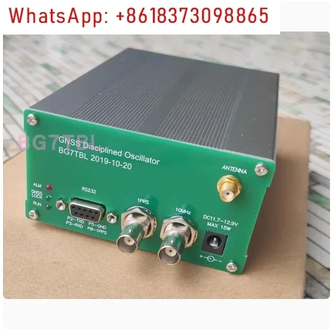 GNSS GNSSDO Disciplined Oscillator Clock with LCD Display Frequency 10MHz Output Support for GALILEO/GPS+BDS/GPS+GLONASS