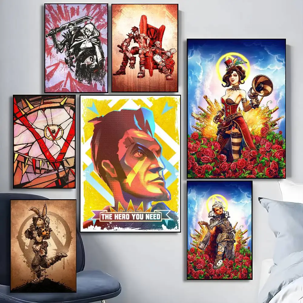 

Game B-BORDERLANDS anime Poster HD art sticky wall waterproof home living room bedroom bar aesthetic decoration