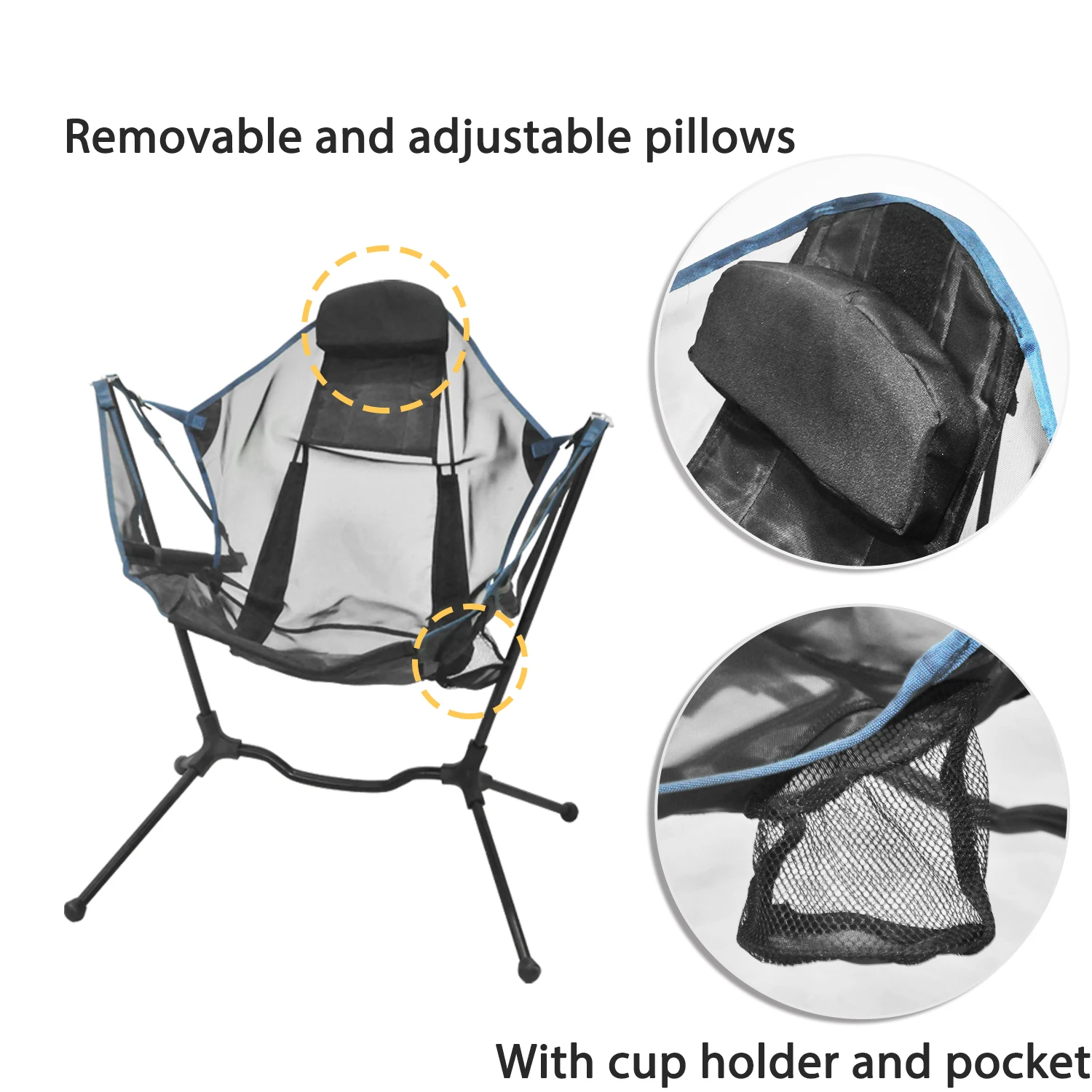 Outdoor Travel Chair Foldable - Outdoor Camping Rocking Chair review and price
