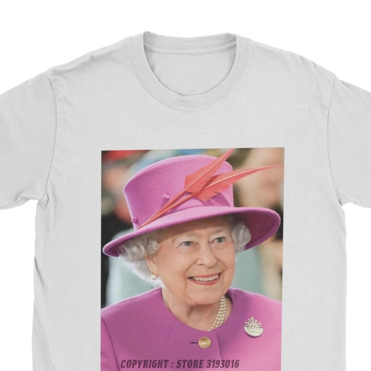 Newest Design New T Shirt Men Queen Elizabeth II T Shirts British Royal Camisas Hombre Christmas Tees Adult T-Shirt