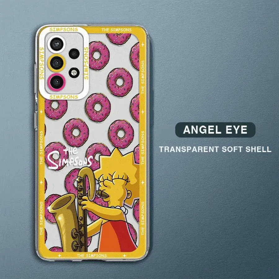 

Disney Fun The Simpson Phone Case for Samsung Galaxy A21s A52s A06 A02 A03s A71 4G A51 A10s A20s A50s A31 Soft Shell