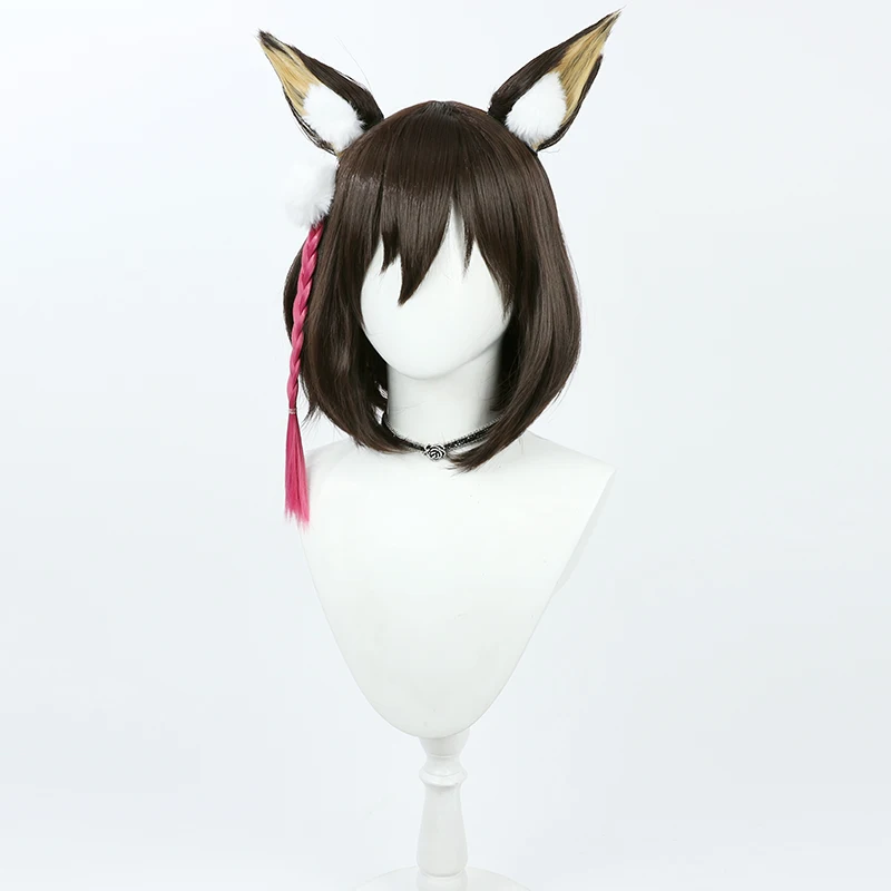 Anime Game Blue Archive Kuda Izuna Cosplay Wig Roleplay Party Costume Prop Synthetic Hair Heat Resistant Fiber