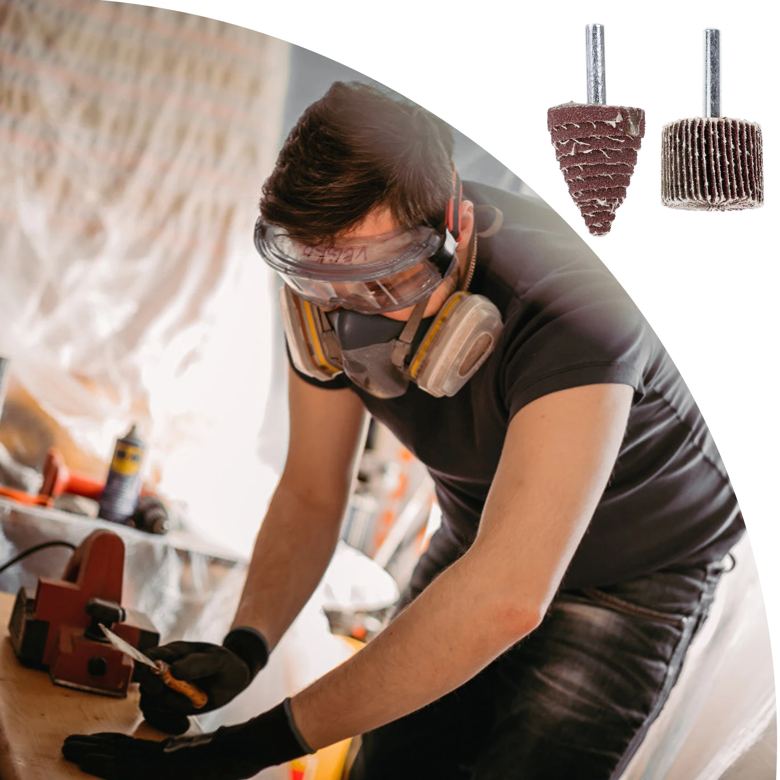 

10pcs Electric Grinding Head Lightweight Durable Suitable for Wood Carvings Copper Instruments Polishing Tool Engraving