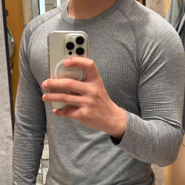 Lange Sve Fitn-Trainingskleidung für Herren, SL Lace Qui Dry, atmungsaktiv, enge Basisschicht, Irt für Outdoor-Radfahren