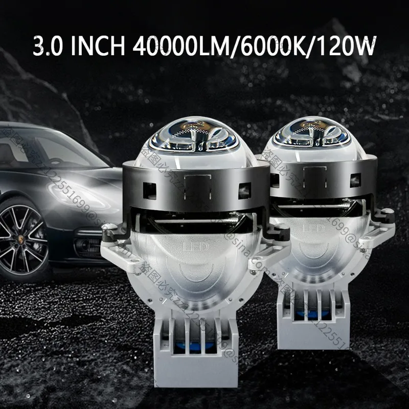 Suitable for Super BrightLED Car Double Lens Headlights, High Power 60W Double LightCup Condenser Lights Hella 5 Modified Lights