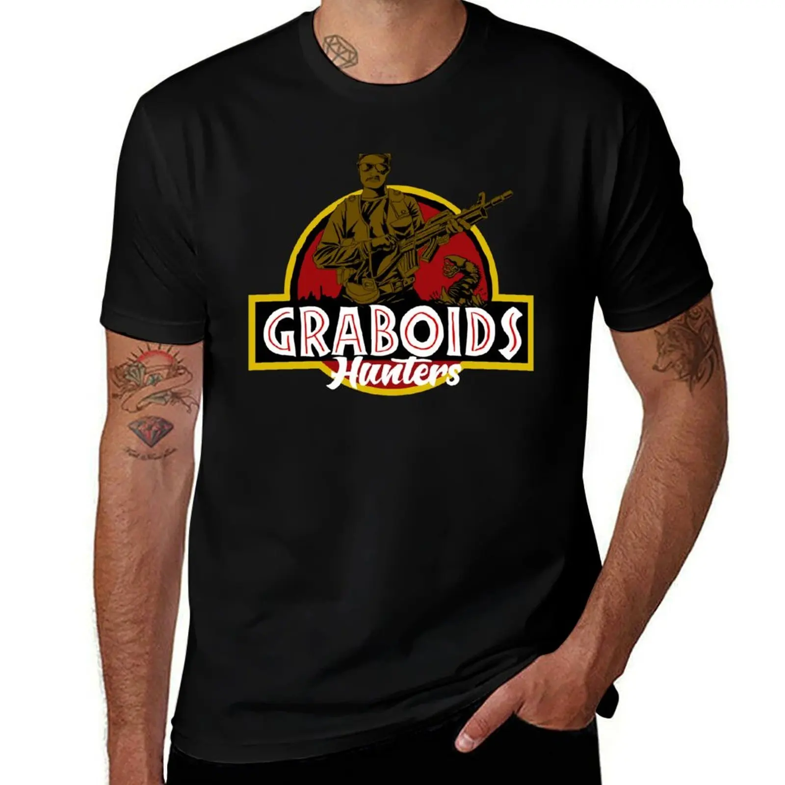 

Tremors Graboids Hunters T-Shirt Casual Street Style Short Sleeve Tee
