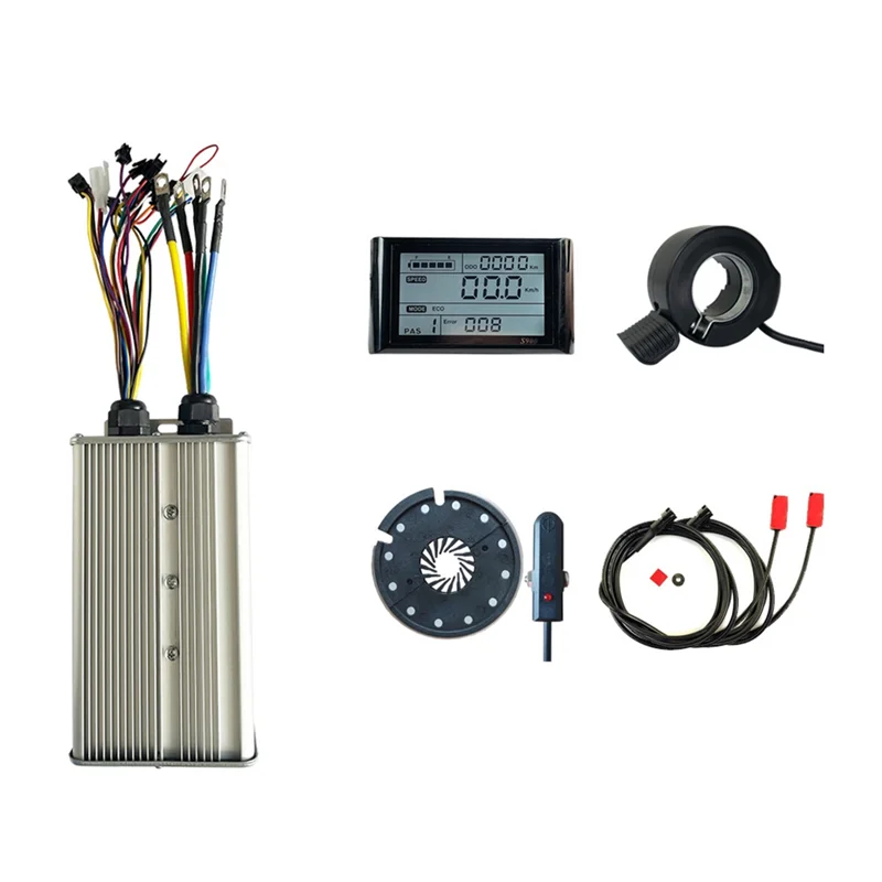 48V-72V 1000W-3000W Hub Motor Controller 18Mos MAX60A for Electric Bike E-Scooter Motorcycle Bldc Motor Controller