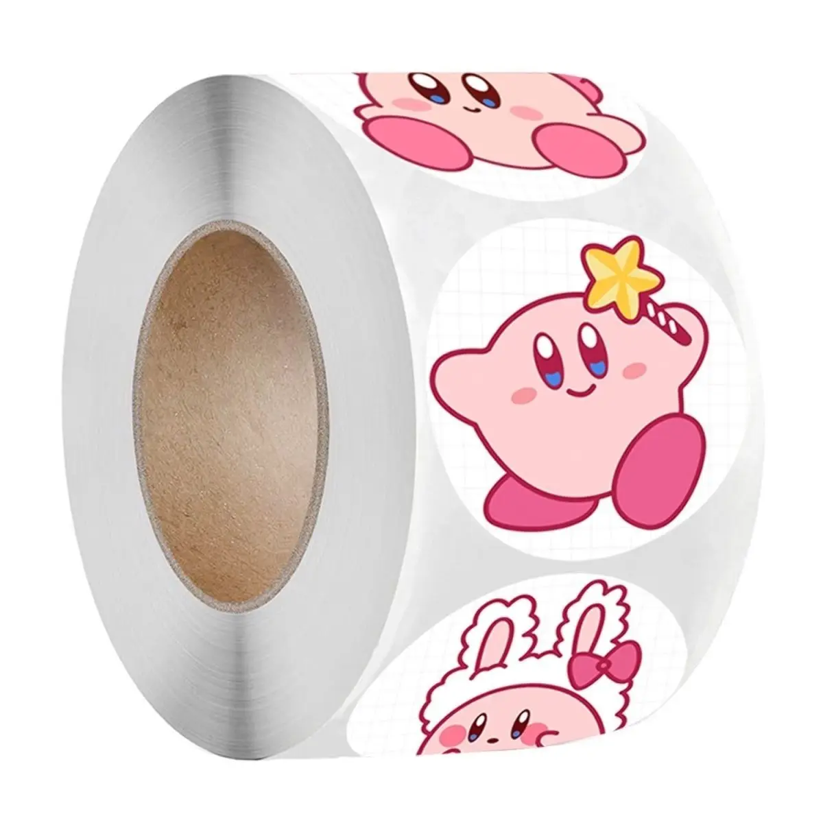 500/1000pcs Kirby Round Stickers Cute Cartoon Decorative Stickers for Journal Gift Packaging view 6