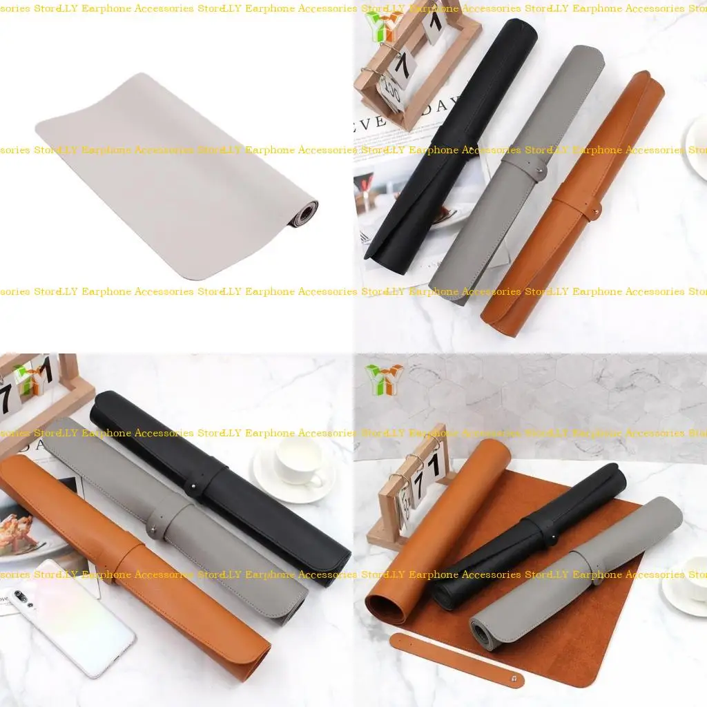 

462E кожаная мышиная накладка Расширенная стола Защитная клавиатура и мышиная писательская подушка. Кожаная текстура для дома и