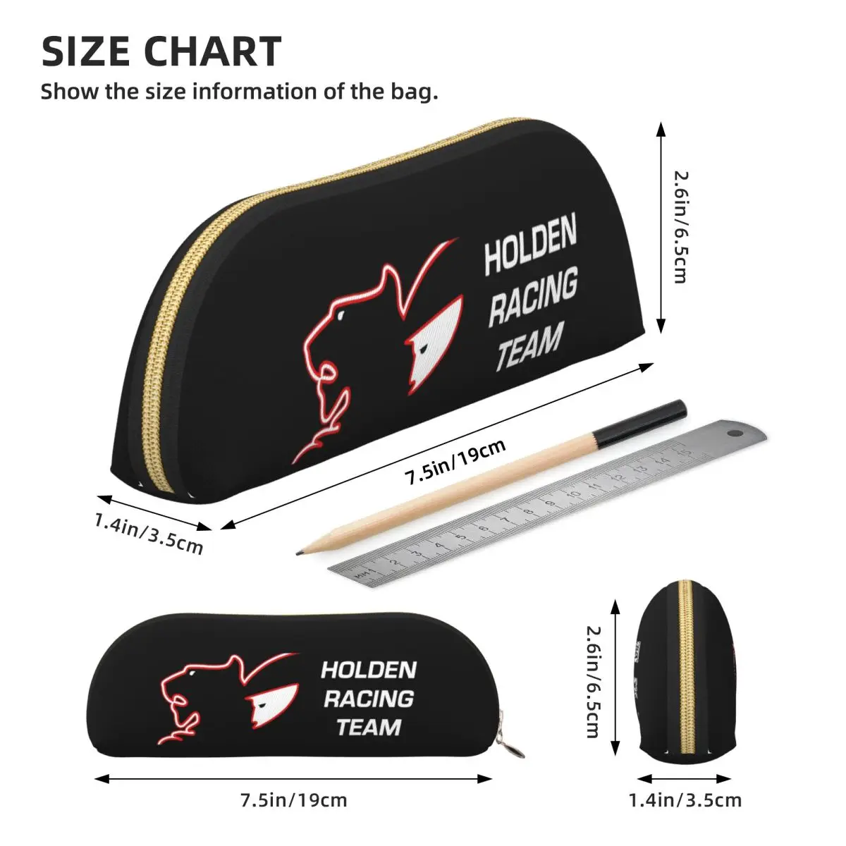 شعار هولدن (3) مقلمة حامل أقلام تخزين لوازم القرطاسية سعة كبيرة صندوق القلم حقيبة أقلام رصاص لهدايا الطلاب