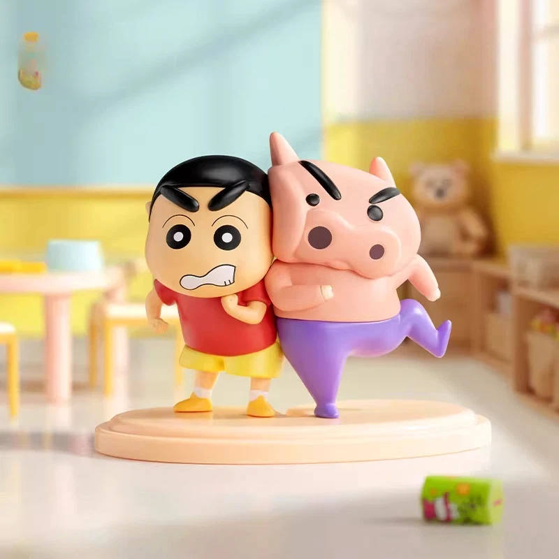 

52toys Crayon Shin-Chan Zuo Wei Men Chun Ri Bu Strongest Cp Blind Box Figurine Anime Peripheral Home Decoration Ornament Gift