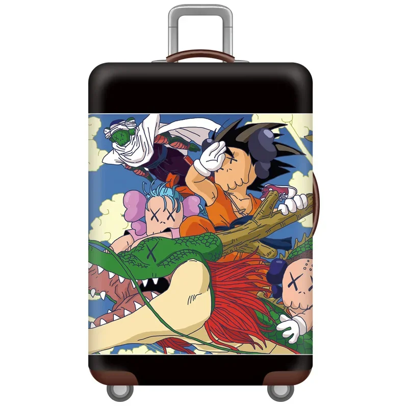 Anime Dragon Ball Luggage Protective Cover Cartoon Stretch Dust Case Goku Fashion Anti-friction Shell Vegeta Suitcase Decorative