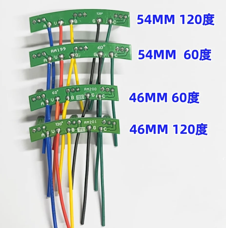 1pcs electric bike Motor Hall plate 60-120 degree electric scooter 413F hall sensor PCB BOARD 46mm 54mm hall board