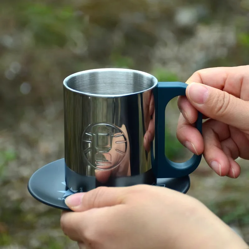 

Coleman Stainless Steel Coffee Cup Outdoor Mug Portable Camping Double Wall Insulated Tea Mug Heat Insulation Travel Tumbler