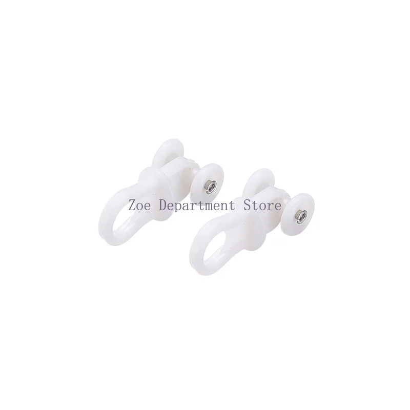 100PCS plastic curtain track pulley old-fashioned curtain bead roller hook wheel window decoration hardware accessories