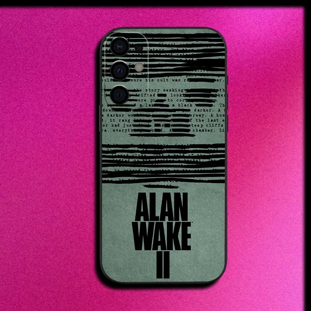 Game A-Alan Wake Phone Case For Samsung S25,S24,S21,S22,S23,S30,Ultra,S20,Plus,Fe,Lite,Note,10,9,5G Black Cover